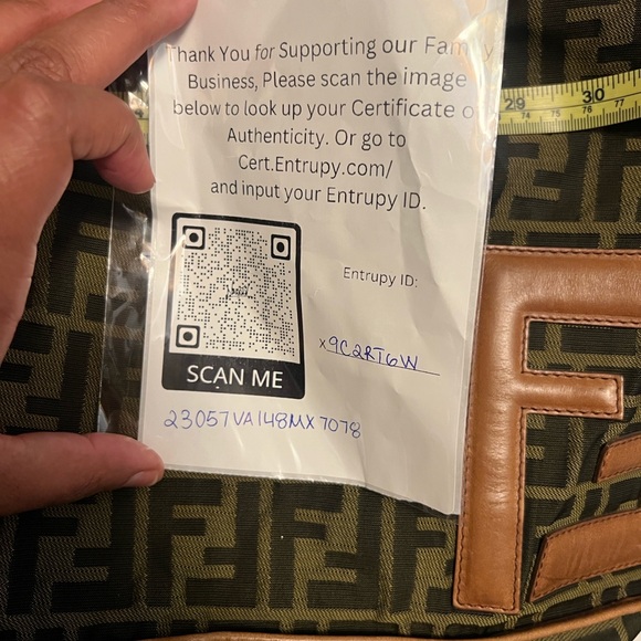 Vintage UNISEX Fendi Zucca FF Monogram Messenger Bag - Picture 14 of 14